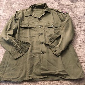 Twill Military Inspired Shirt